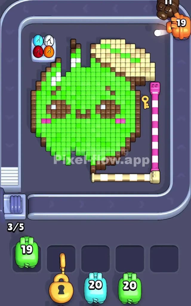 Pixel Flow Level 153 Solution 1