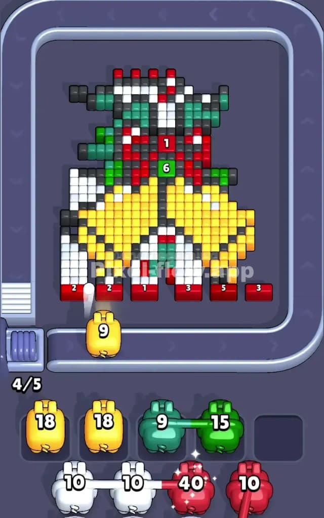 Pixel Flow Level 54 Solution 1