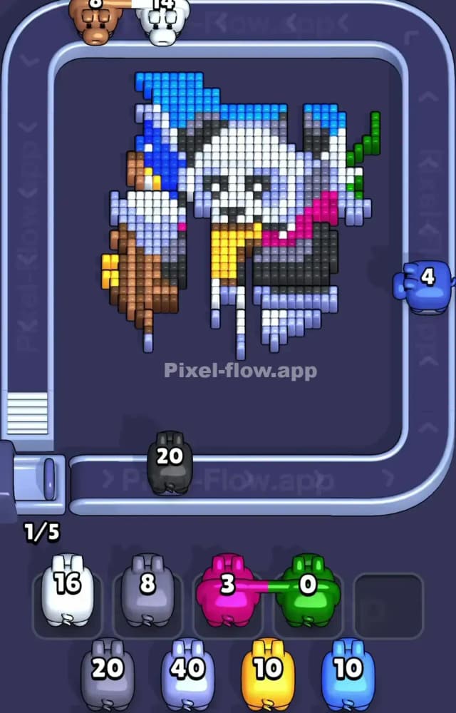 Pixel Flow Level 1434 Solution 2