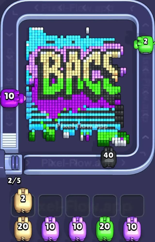 Pixel Flow Level 1246 Solution 1