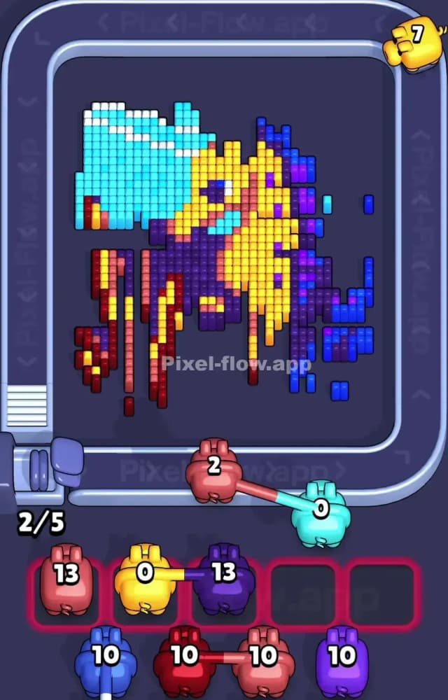 Pixel Flow Level 1252 Solution 2