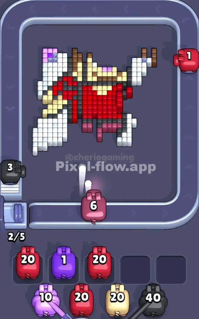 Pixel Flow Level 125 Solution 2