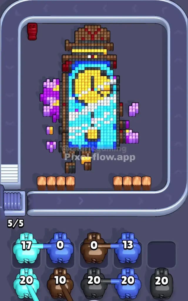 Pixel Flow Level 484 Solution 1