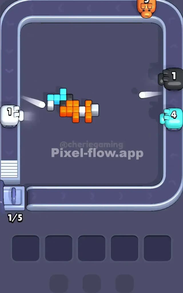 Pixel Flow Level 15 Solution 3