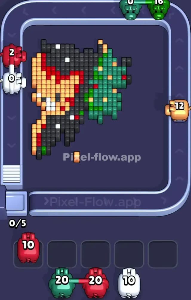 Pixel Flow Level 904 Solution 2