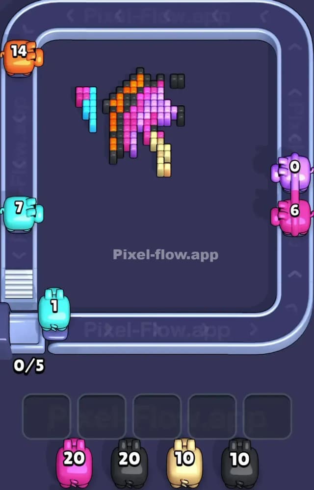 Pixel Flow Level 1332 Solution 3