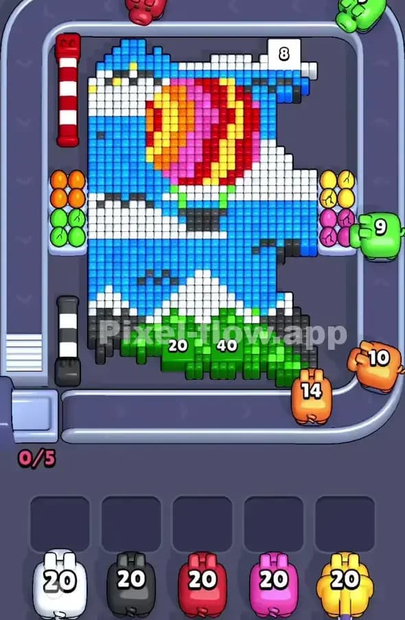 Pixel Flow Level 381 Solution 1