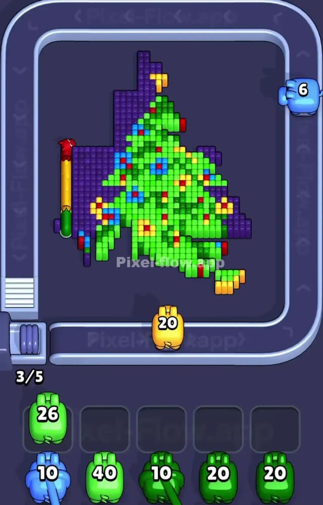 Pixel Flow Level 1146 Solution 2