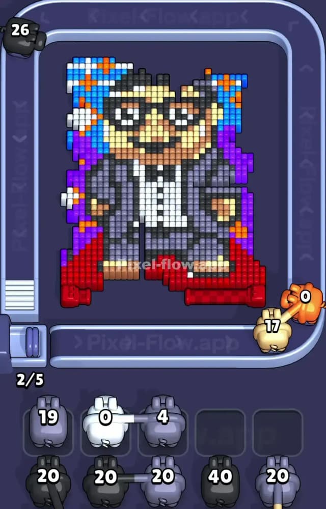 Pixel Flow Level 1209 Solution 1