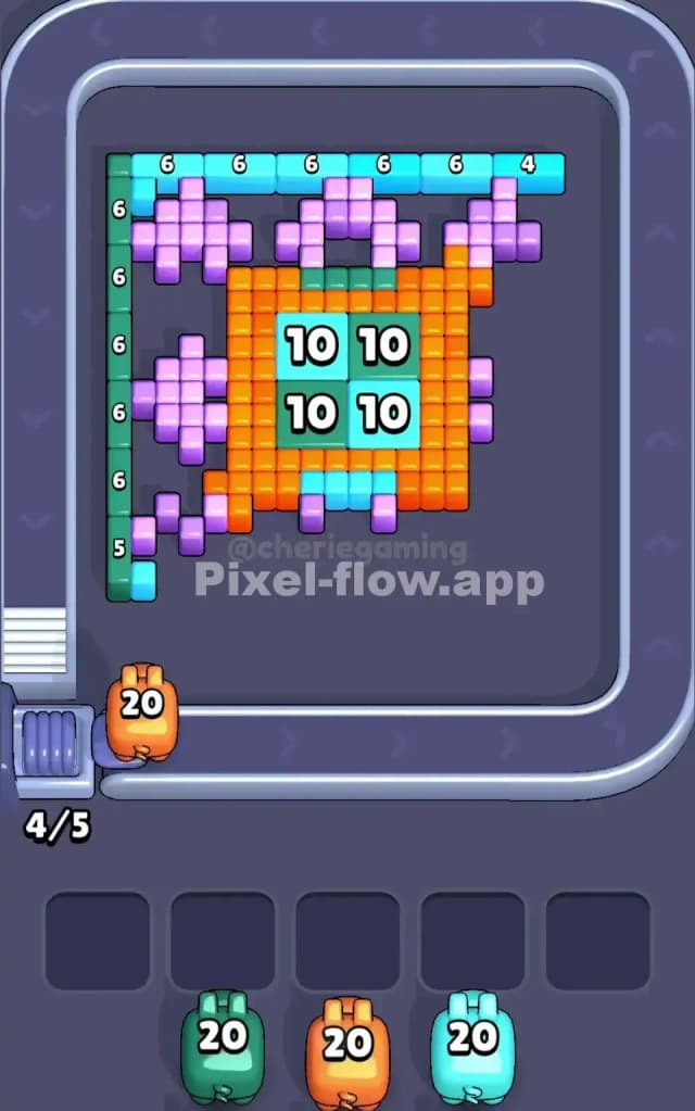 Pixel Flow Level 30 Solution 1
