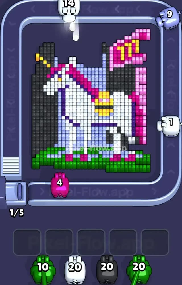 Pixel Flow Level 1328 Solution 1