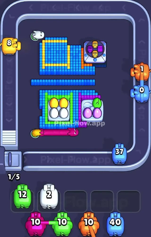 Pixel Flow Level 1158 Solution 1