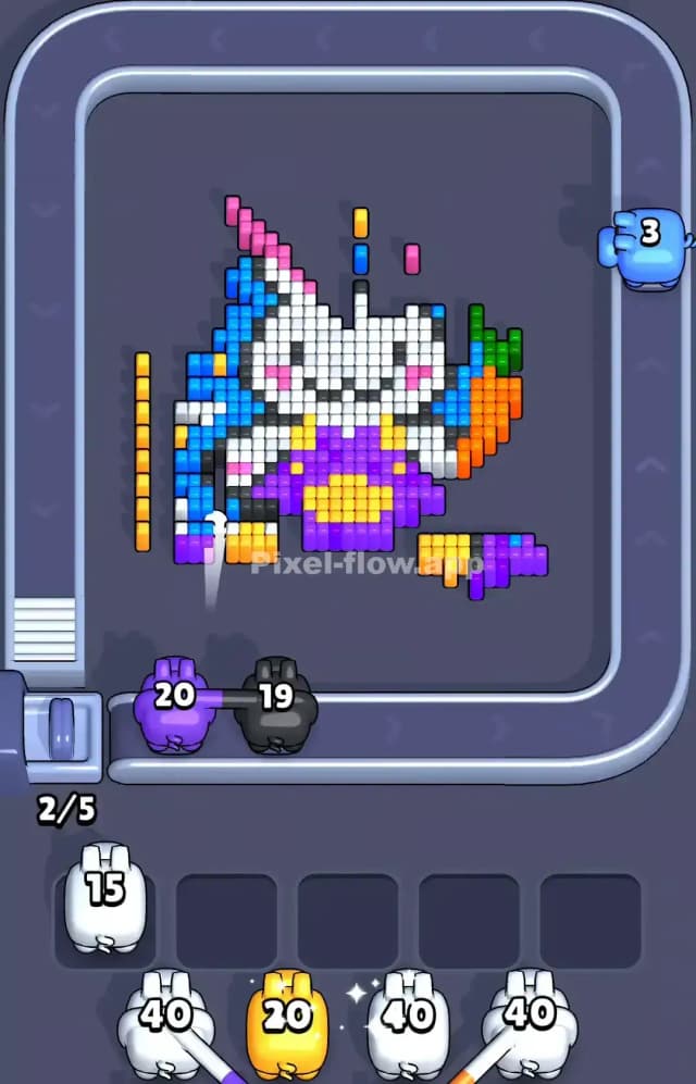 Pixel Flow Level 716 Solution 2