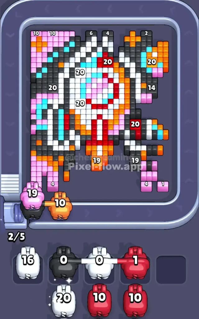 Pixel Flow Level 627 Solution 1