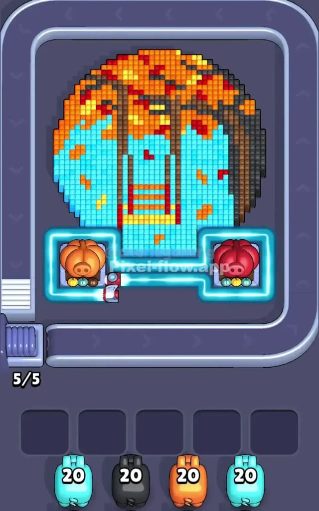 Pixel Flow Level 732 Gameplay