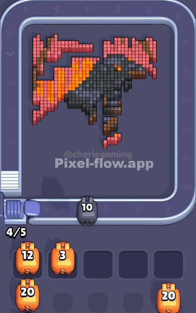 Pixel Flow Level 192 Solution 2