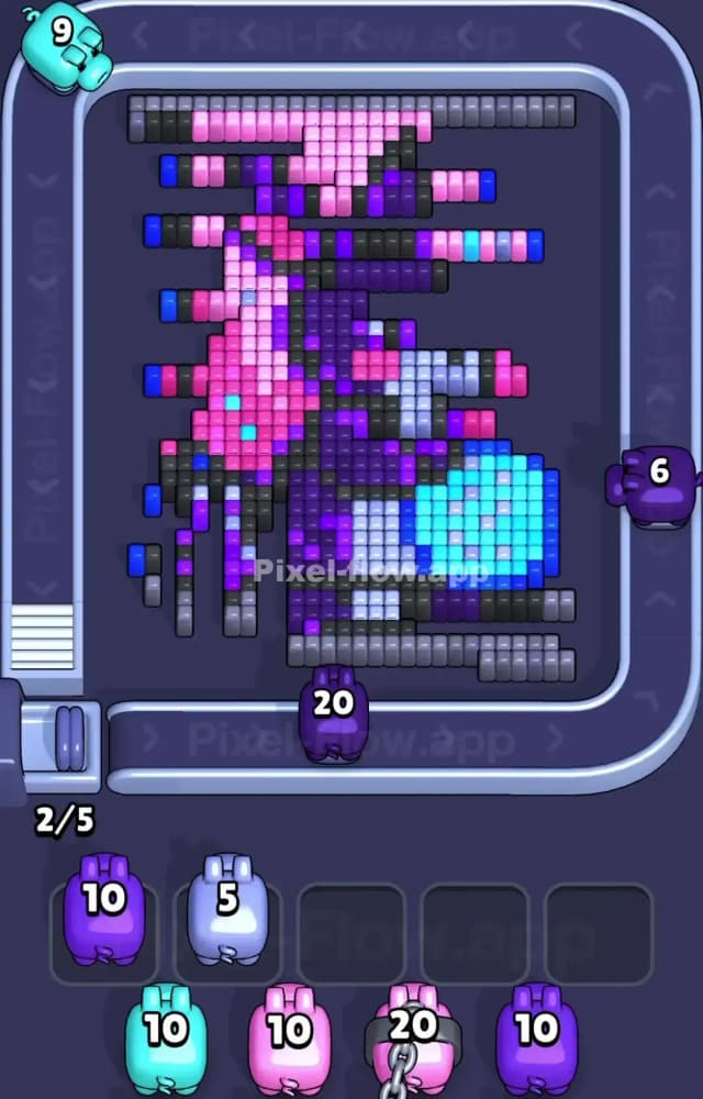 Pixel Flow Level 1372 Solution 2