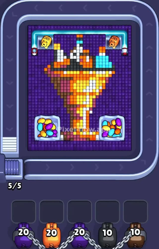 Pixel Flow Level 1242 Gameplay