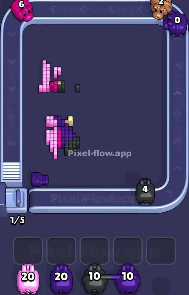 Pixel Flow Level 1128 Solution 3