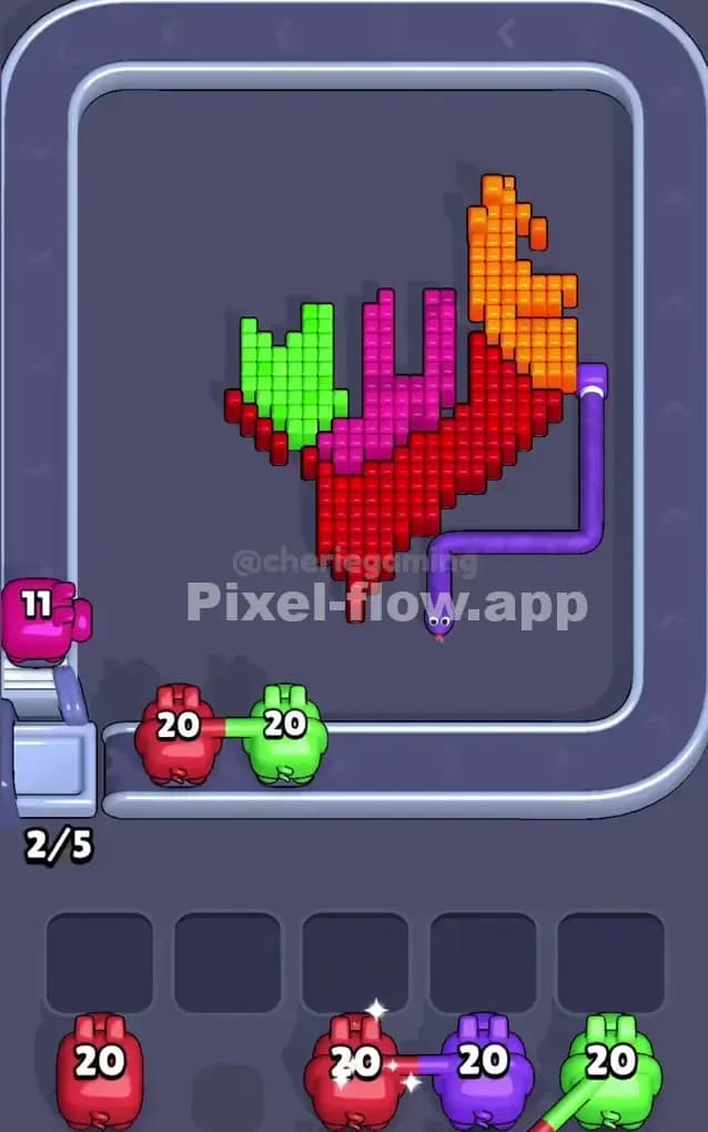 Pixel Flow Level 300 Solution 1