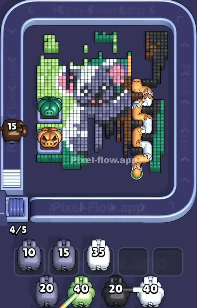 Pixel Flow Level 1245 Solution 2