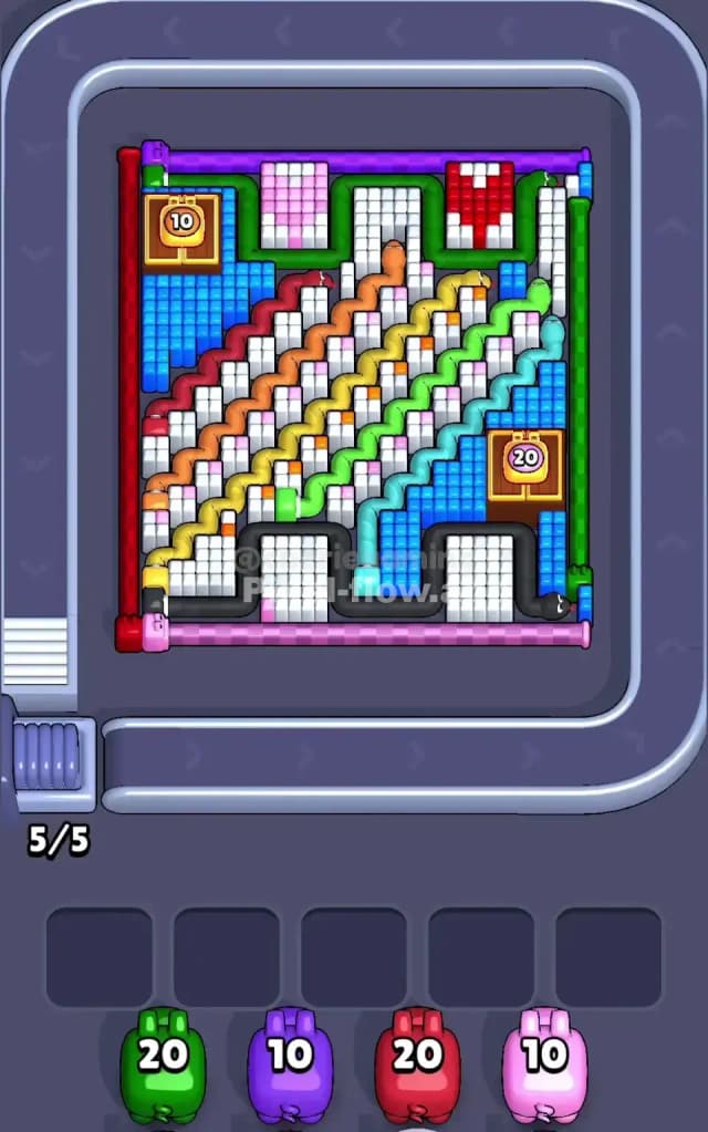 Pixel Flow Level 723 Gameplay