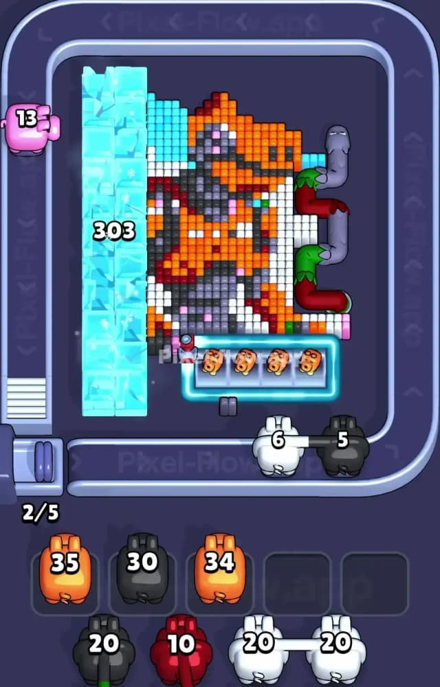 Pixel Flow Level 1197 Solution 1