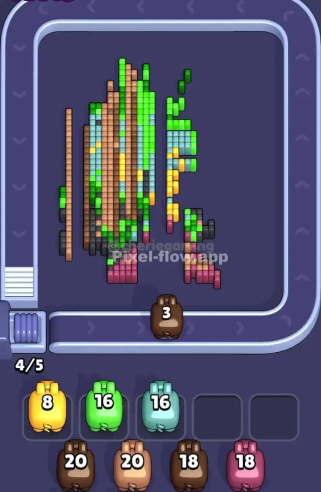 Pixel Flow Level 1621 Solution 2