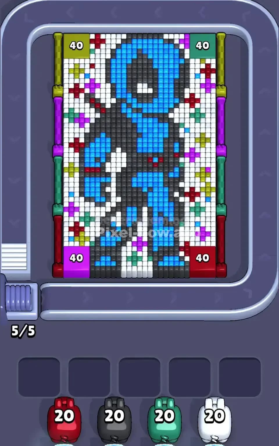 Pixel Flow Level 614 Screenshot