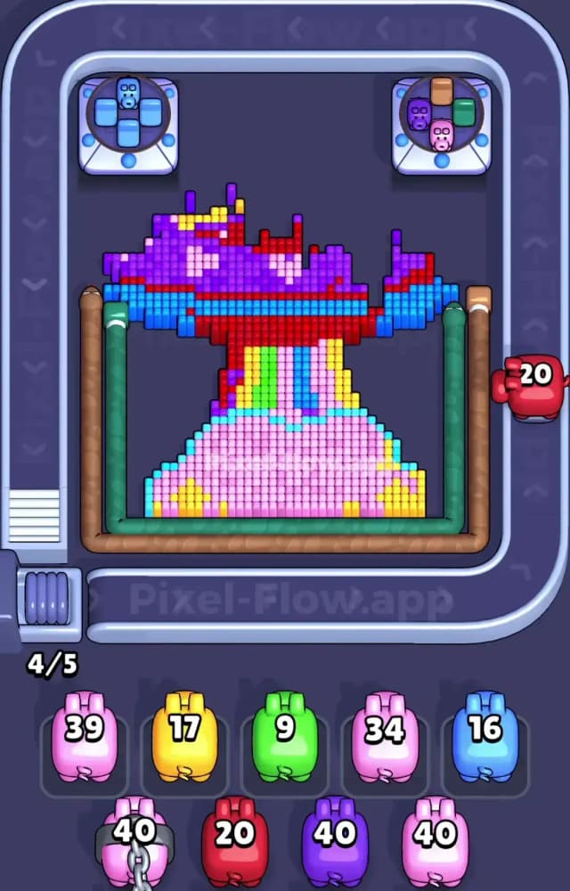 Pixel Flow Level 1060 Solution 1