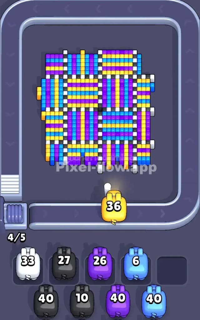 Pixel Flow Level 65 Solution 1