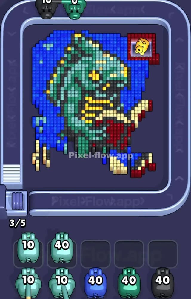 Pixel Flow Level 1112 Solution 1