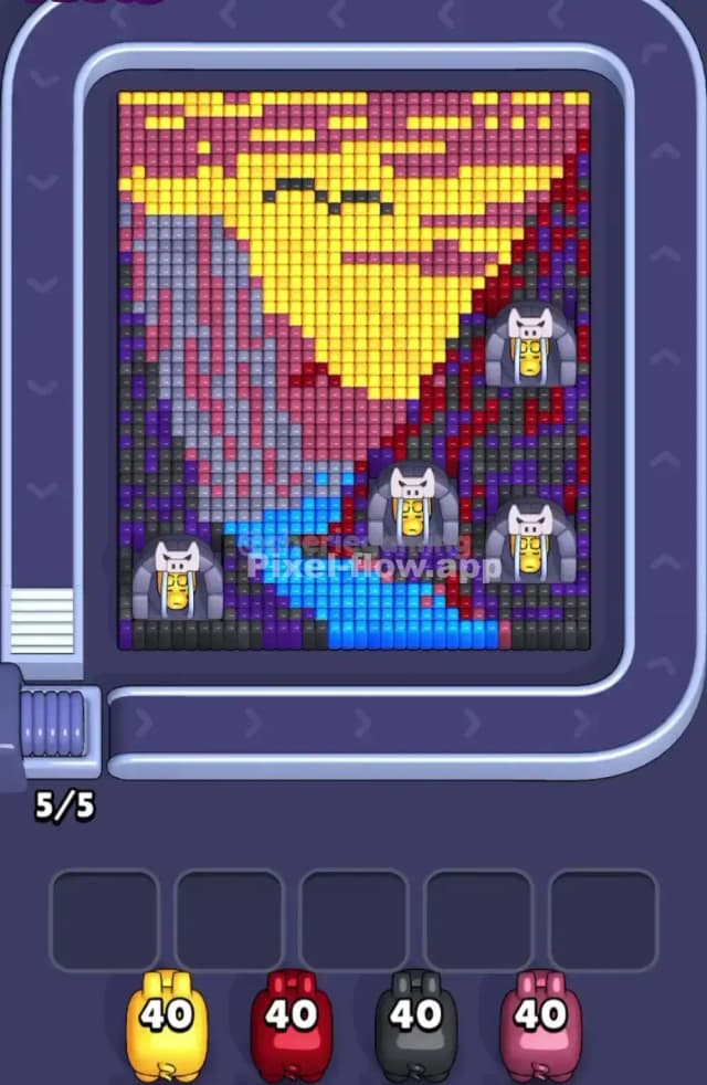 Pixel Flow Level 1704 Gameplay