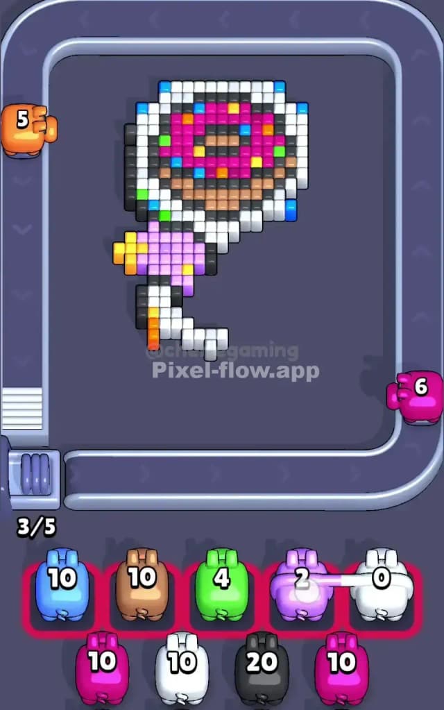 Pixel Flow Level 464 Solution 2