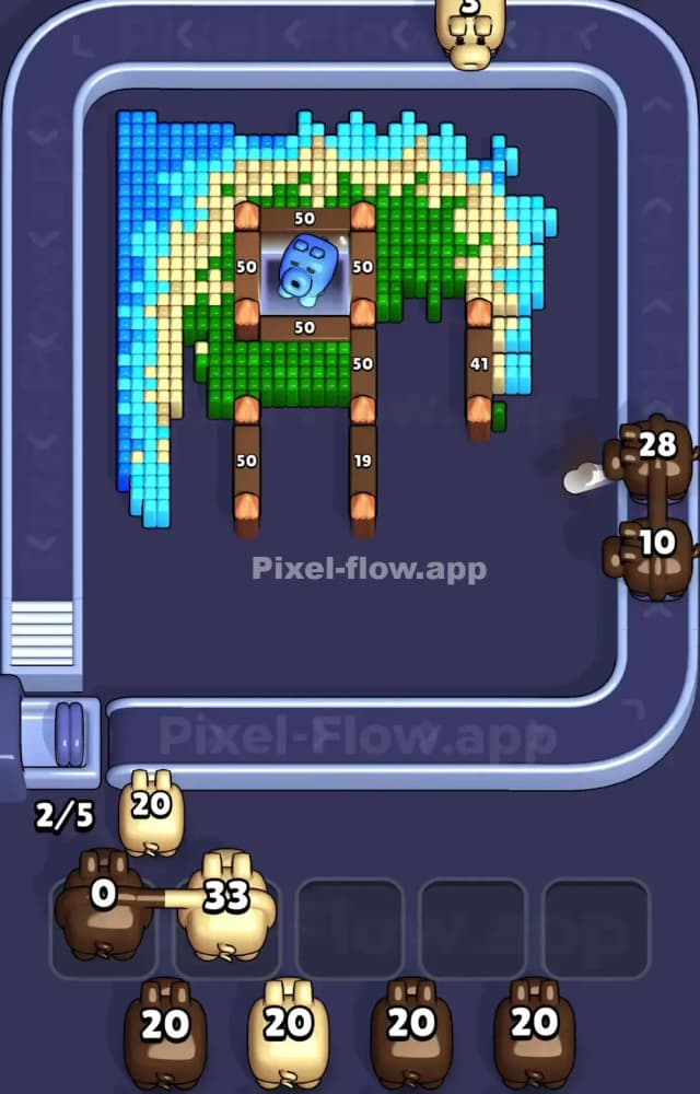 Pixel Flow Level 1029 Solution 2