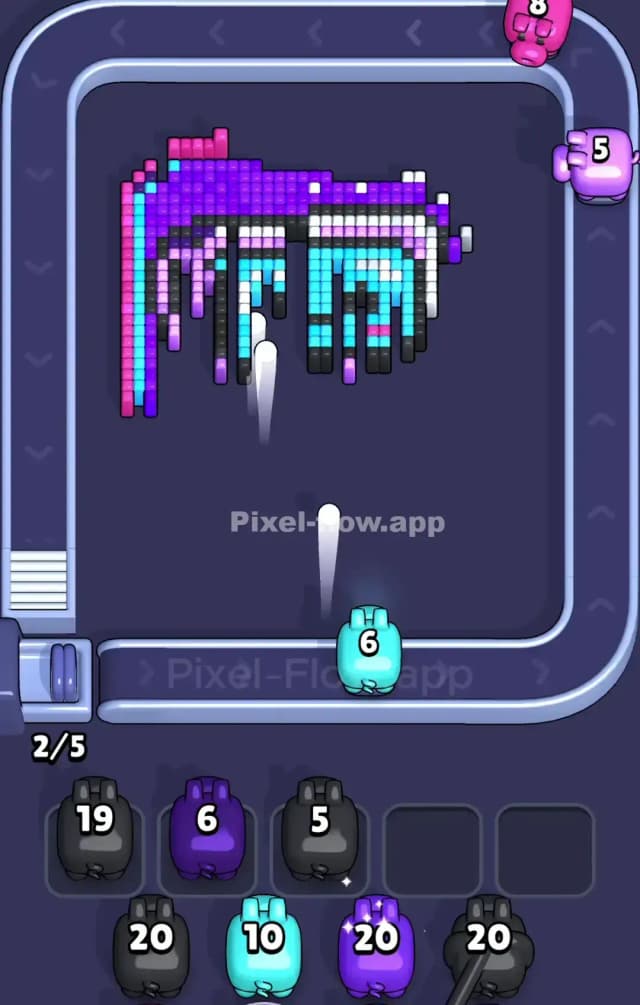 Pixel Flow Level 837 Solution 2