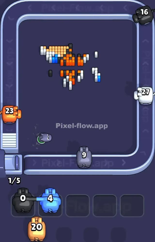 Pixel Flow Level 1263 Solution 3