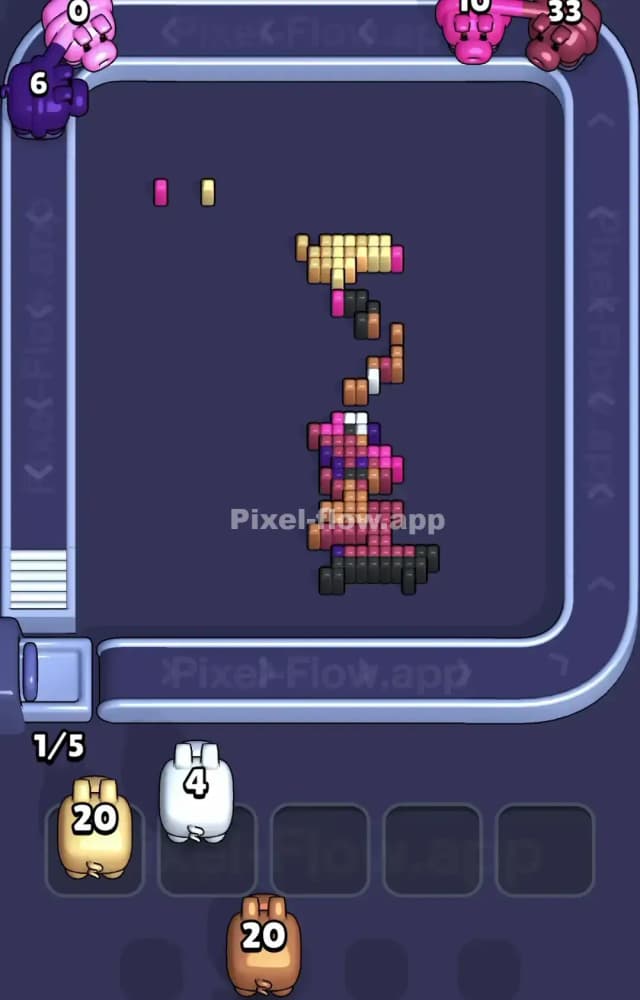 Pixel Flow Level 1318 Solution 3