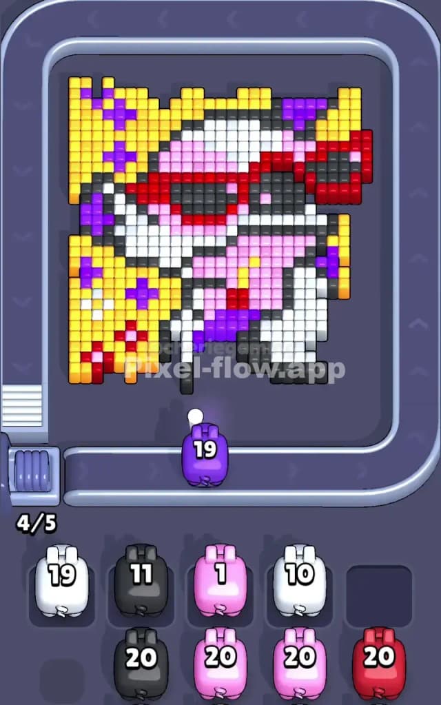 Pixel Flow Level 133 Solution 1