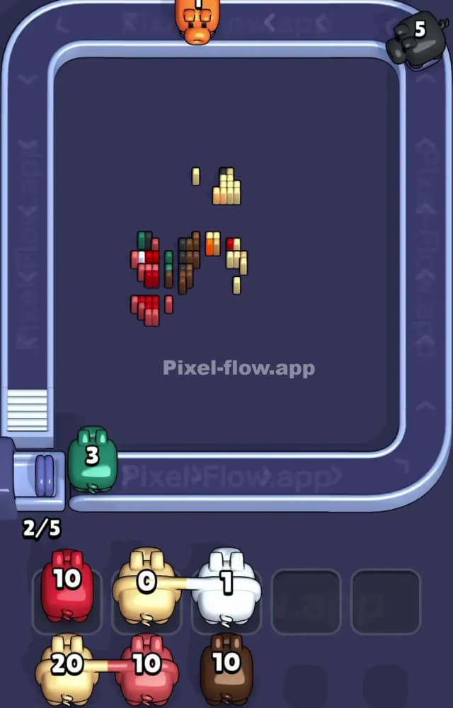 Pixel Flow Level 1230 Solution 3