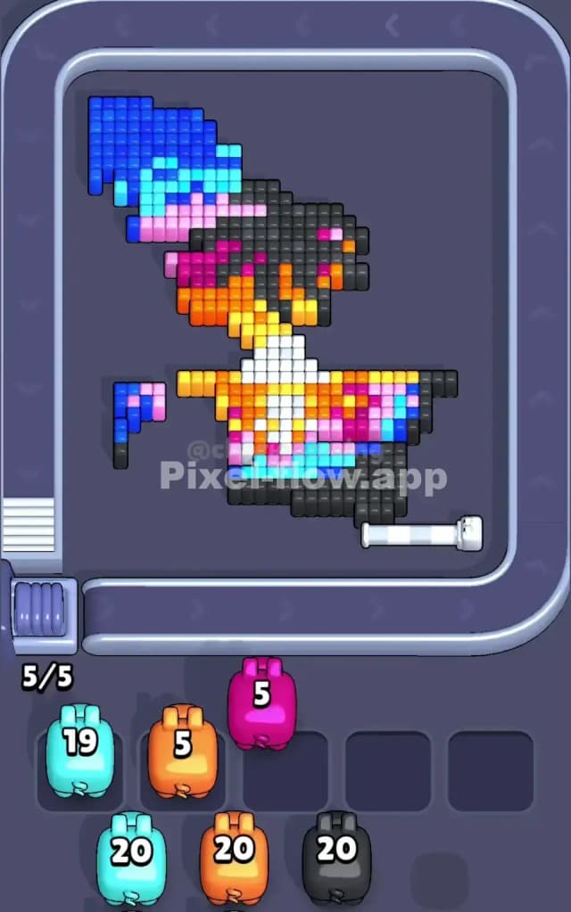 Pixel Flow Level 202 Solution 2