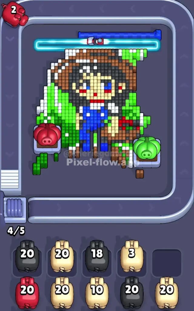 Pixel Flow Level 726 Solution 2