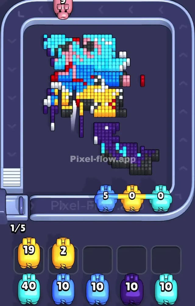 Pixel Flow Level 999 Solution 2