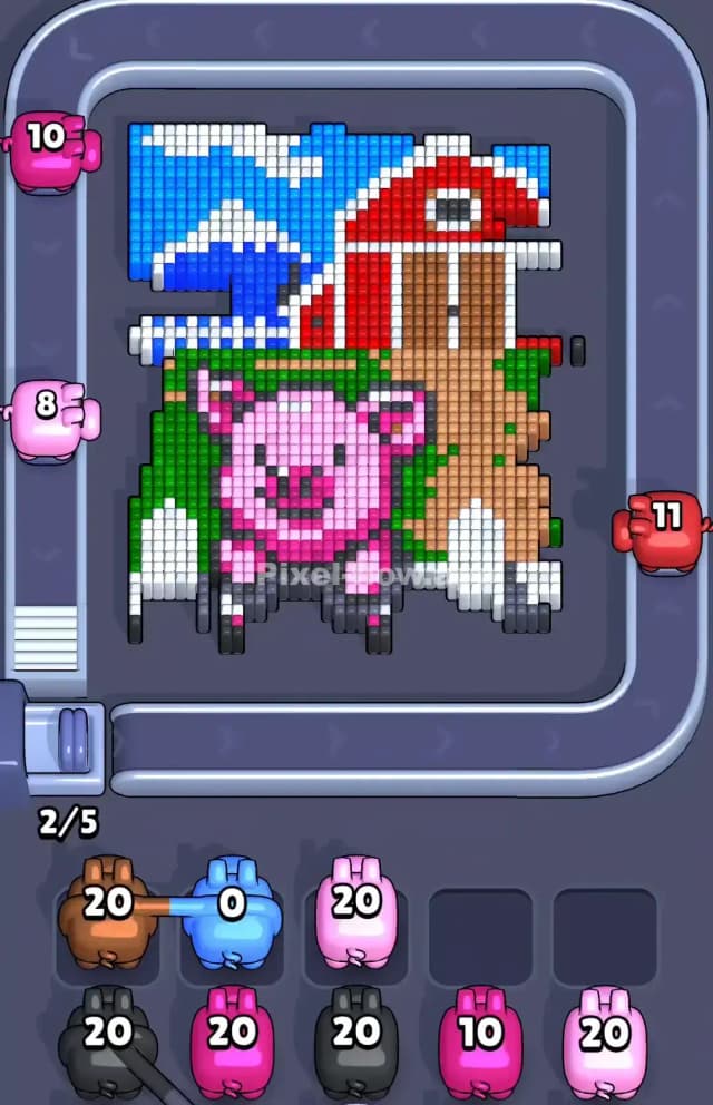 Pixel Flow Pig Level Solution 1