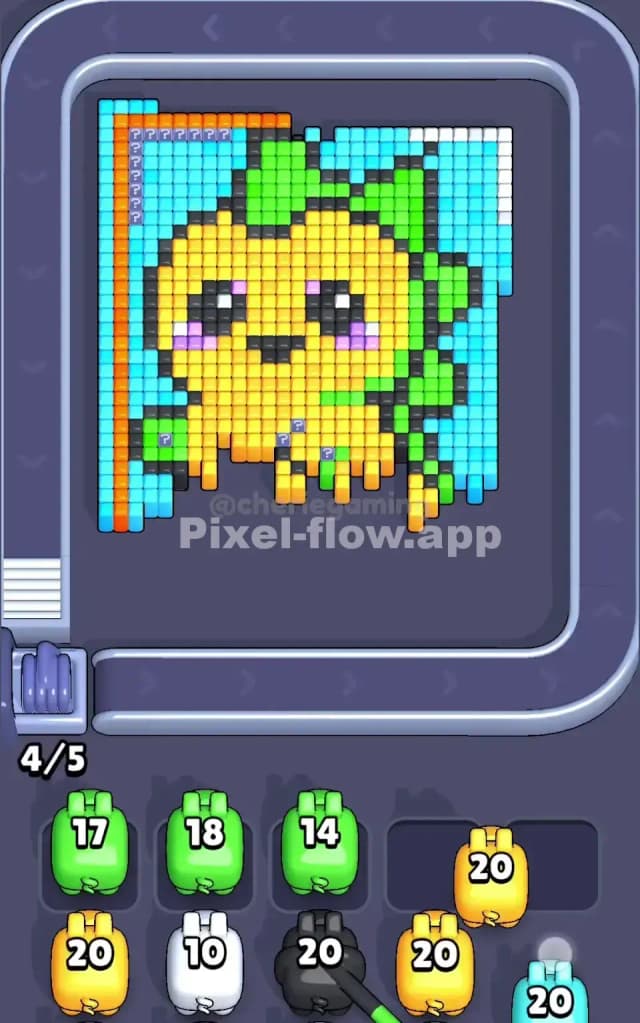 Pixel Flow Level 93 Solution 1