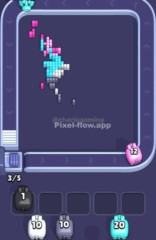 Pixel Flow Level 1665 Solution 3