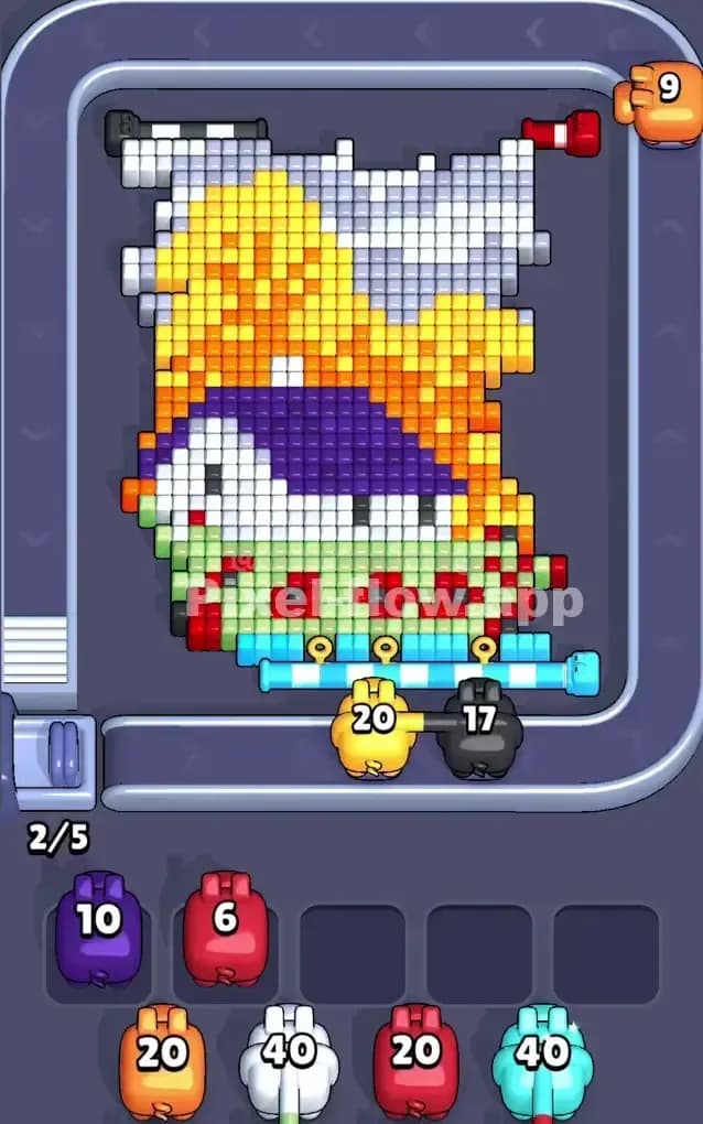 Pixel Flow Level 279 Solution 1