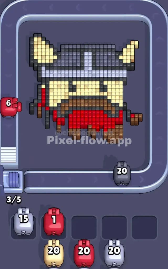 Pixel Flow Level 191 Solution 1