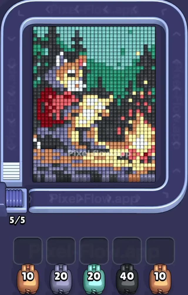 Pixel Flow Level 1498 Gameplay