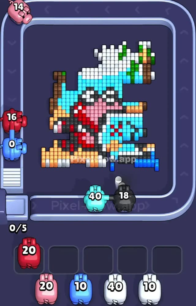 Pixel Flow Level 998 Solution 2